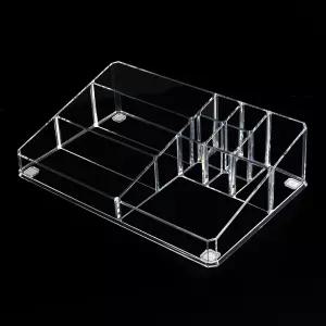 다용도 9칸 투명 화장품 정리함박스 정리대 도함 거치대 칸막이 소품 보관함 아크릴 아크릴대 메이크업 화