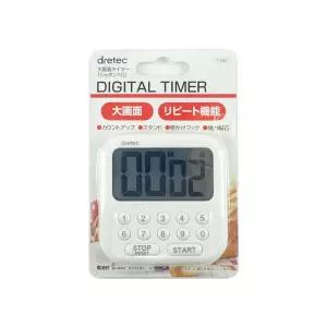 디지털 타이머 화이트 스톱워치 요리용 조리용 쿠킹 제빵 제과