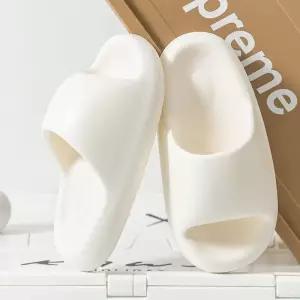 편한 구름 슬리퍼(270-275mm) (화이트) 무소음베란다슬리퍼 야외 학생 사무실 층간 실내화 무소음 발편한