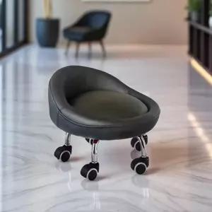슈마켓 이동식 등받이 회전의자 블랙일 작업용 앉은뱅의 빙글빙글 원예 낮은
