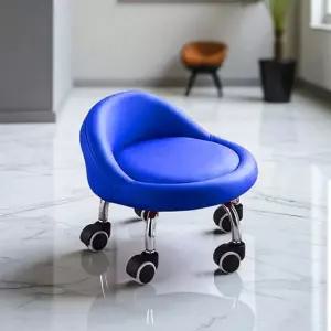 슈마켓 이동식 등받이 회전의자 블루일 작업용 앉은뱅의 빙글빙글 원예 낮은
