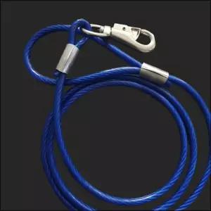 국산 코팅 와야 와이어 8mm 파랑 애견 산책 개 리드줄대형줄 체인줄 대형줄 튼튼한쇠사슬 철줄 개줄