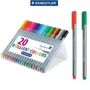 스테들러 화인라이너20색 334-SB20 - 49742컬러싸인펜 싸인 세트 스태들러사인 문구용품 사무 필기 칼라 사