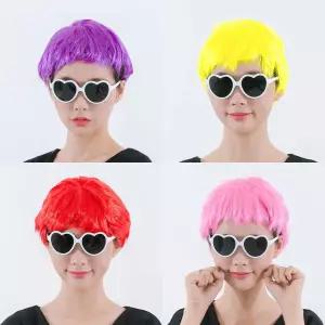 아이돌 가발 파티 행사 축제 공연 연극통 예쁜 여성 긴머리 여자 모자 통가 코스프레 소품