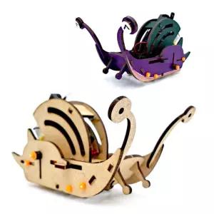 오토마타 달팽이 로봇 만들기과학만들기 상자 놀이 수업교구 조립키트 만들기 로보트만들기