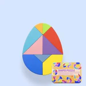 도안퍼즐 안전한 큐브 탱그램 놀이카드 창의아기선물 교구세트 엄마표스티커 학습 주판 유아 신나는 아이들