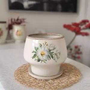 모던 도기 화분 프로방스 디자이노팟 23x20cm집 예쁜 식물 선물 장식 자인 꾸미기 정원 북유럽스타일 인테