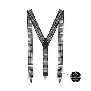 체크 블랙 클립 서스펜더_SP06 izx8+9XhW