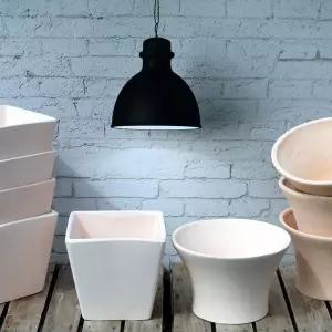 이랑 국내산 K토분 C1+ C2 (1+1) 수제 통기성심플화분 구운 산토분 국산 사각 인테리어 디자인 지연스러운