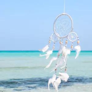 제주바당드림캐쳐(대) 처모빌 인테리어소품에스닉 감성 벽장식 홈데코 방문선물 기념품 행잉품 걸이품 드림