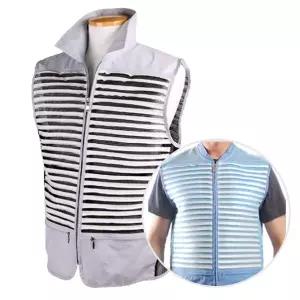 싸파 시원 아이스 자켓 민소매 블루 100-105 조끼낚시 낚시용 등산 스포츠 레저용 아웃도어 아빠 공사 작업