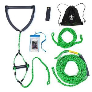 손잡이가 2개 있는 75피트 웨이크보드 로프, 튜브용 견인 스키 보트 수상 로프