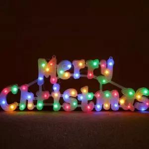 비타리토 LED 컬러 글자 점멸 지니전구 카페 트리장식크리스마스 선물 양말 용품 용양말 소품 장식품