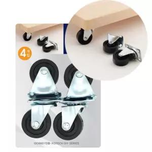 다용도 이동식 롤러 미니바퀴 4p세트부착 의자 가구 서랍