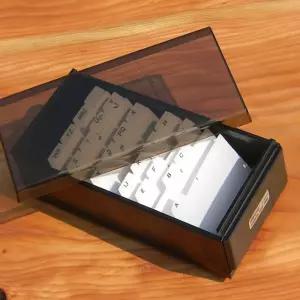 600명 수납 대만 파오쉔 KW-Trio 영문 명함박스-중형정리 용품 케이스 명함통 사무실집 명함첩 명함 명함철