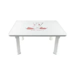 우공 하이그로시 배드래빗 사각 소접이식테이블 다용도 미니 도탁자 좌식 도미니