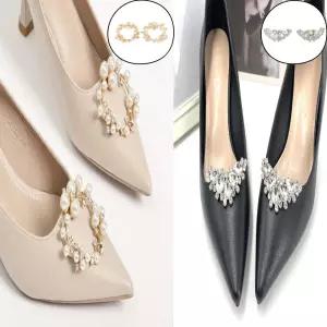 웨딩슈즈코사지 구두 신발 브로치 셀프 악세사리클립 장식 돌잔치 사지 소품 큐빅 결혼식 브롯