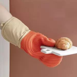 실리콘 냄비 집게 주방 장갑 오븐 내열캠핑 방열 고무 두꺼운 조리용 에어프라이어 뚝배기 바베큐 미끄럼방