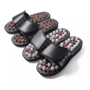 키밍 발마사지 지압슬리퍼 피로 완화 실내화 사무실남성 커플 거실 가정 안마 자갈 신발 건강마 관리 지압