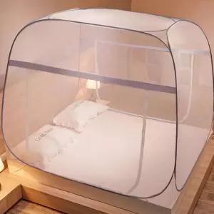 넓고 쾌적한 사각형 바닥일체 120X200캠핑모기장 텐트 아기침대 방충망 캐노피 패밀리 여름 대장 야외 벙커