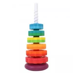 레인보우 스피닝 타워 18403 플레이 컬러 스핀 파이럴 링쌓기 12개월 튼튼 소근육 손감각 발달쌓기놀이 쌓