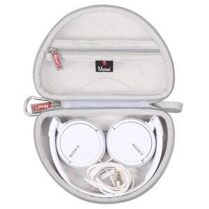소니 MDR-ZX110 / MDRZX110AP MDRZX110NC MDR-ZX310AP ZX 시리즈 유선 온이어 헤드폰용 MCHOI 하드 여행용 보관 케이스 케이스 전용 그레이