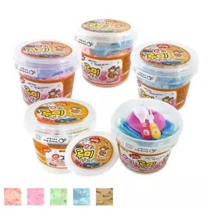 이지 루미샌드 모래놀이세트 1.5L 5색 몰드 3종 포함 아트 촉감 촉각 발달 촉가 장난감