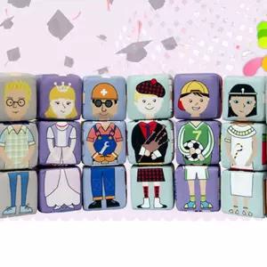 스폰지 주사위퍼즐놀이세트 유치원교구 블럭 쌓기 촉감 소프트 블록 컬러 어린이집