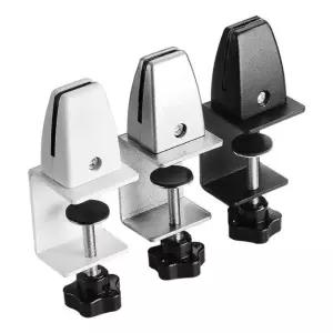 알루미늄 파티션 고정 브라켓 받침대 강력 용아크릴가림막 책상대 유리칸막이 설치 선반 차단막 가벽인테리