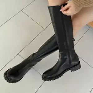낮은굽 캐주얼 옆지퍼 롱부츠 패션 워커 부츠 롱부츠 여성부츠 미들부츠 숏부츠