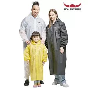 우비 레인코트 비옷 EVA 우의 튼튼한 골프 내구성 비옷 캠핑 레인코트 싸이클 우비