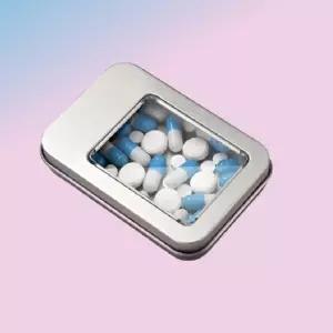 잇템 다꾸정리함 틴케이스미니 신상입고 미니틴케이스 틴케이스 사각틴케이스 틴박스 약정리함 투명 철제케