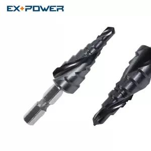 홀커터 홀쏘 임팩 헤리컬 2날 7단 3M 6-18mm 스텝드릴타공공구 목구 스텐타 기리 탭기리 세트 철판타 목공