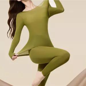 깔끔한 실루엣 따뜻하고 신축성좋은 여성용 내의 세트발열내의 남자내복 상의 성인 따뜻한 부모님 겨울내의