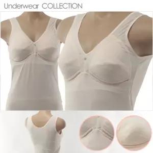 여성 린넨 오가닉 노와이어 러닝 브라 여름 캐미솔런닝 언더웨어 속옷 나시 넨런닝
