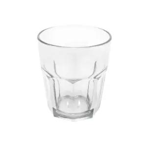 팔각컵 식당컵 잇템 플라스틱 안깨지는 업소용컵 신상입고 PC 270mL 투명 물컵