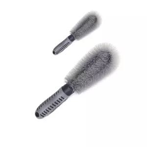 휠까지 반짝 반짝하게 닦아주는 청소용 솔 X 2개입세차 브러쉬 타이어 도구 자동차 닦기 세척 청소 용솔