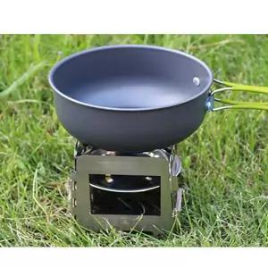 윌캠핑 접이식 우드 스토브(9x9cm) 휴대용 야영 다용도 버너 용버너