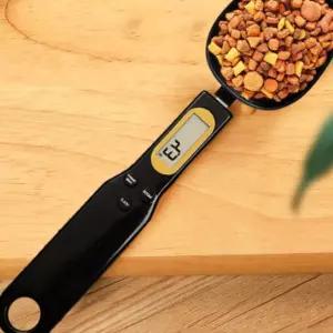 애완 스쿱 급식 조절 저울 스푼 사료 펫 계량반려동물 숟가락 계량컵 디지털 사료삽