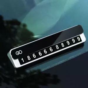 자동차 숫자판 번호 주차 넘버전화 고급 차량 용품 메탈 알림 핸드폰 프라이버시 정보보호 시크릿