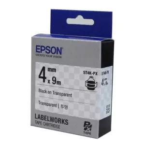 EPSON)라벨프린터리본(ST4K)투명 흑문자 엡손 용품 용리본 라벨지 프린터지 테이프