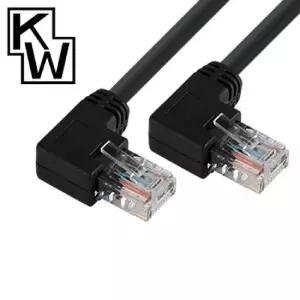 KW KW510L CAT.5E UTP 랜 케이블 10m 왼쪽 꺾임 케이블선 연장 작업용 릴케이블 릴선 랜선
