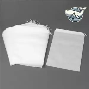 다용도 스트링백 백색 투명 소품 정리용 파우치 기념품가방 스트링파우치 스트링부직포