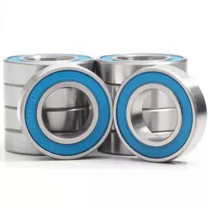 6802 VRS MAX 베어링 15x24x5mm 4 PCS 자전거 피벗 크롬 스틸 블루 그리스 6802LLU 카트 풀 볼 베어링으로
