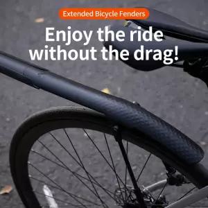 Rrskit 도로 자전거 머드가드 확장 조절식 방수 보드 플랫 핸들 사이클링 빠른 분해 700c 진흙 제거