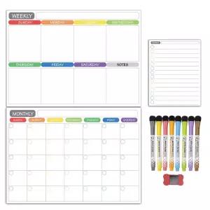 붙이는 달력 화이트보드 자석 계획표 월중행사표파티션 홀더 고리 문구용품 사무 냉장고 게시판