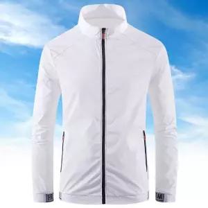 시원한 여름 자켓 남성 슬림핏 얇은 점퍼 쿨링 데일리캠핑 아우터 출퇴근용 일상 자외선차단 바람막이 캐주