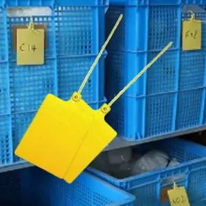 플라스틱 라벨 텍 200개송장 물류 마대자루 택배용 포장 장용 옷택 옷끈 반풍방지