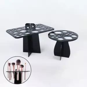 고급 브러쉬 거치대 건조대 사각원형 GD-10107홀더 꽂이 정리함 러쉬통 정리대 방법 스탠드
