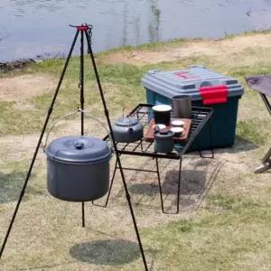 캠핑 냄비 걸이 삼각대 바베큐 화로대 삼발이 그릴 화로